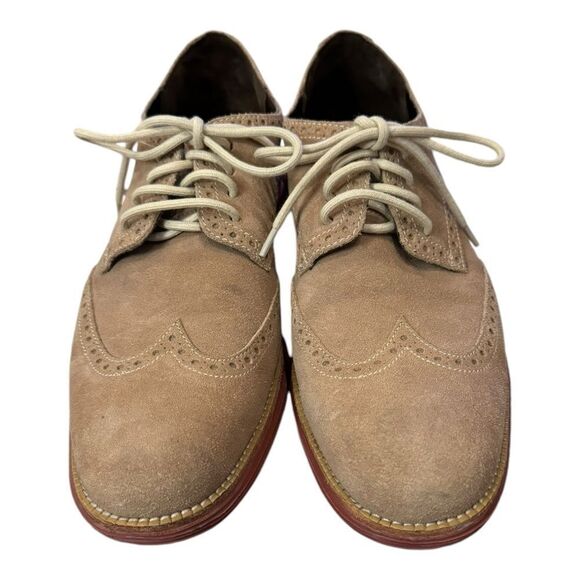 Cole Haan Men's Lunargrand Suede WIngtip Oxford Shoes 9.5 - Picture 4 of 6